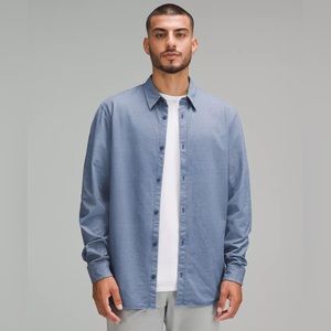 lululemon athletica Blue Casual Button Down Shirt